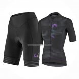 2023 Ropa Ciclismo Mujer Liv Negro Mangas Cortas y salopette